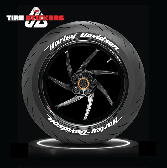 Harley Davidson Bike Tire Stickers