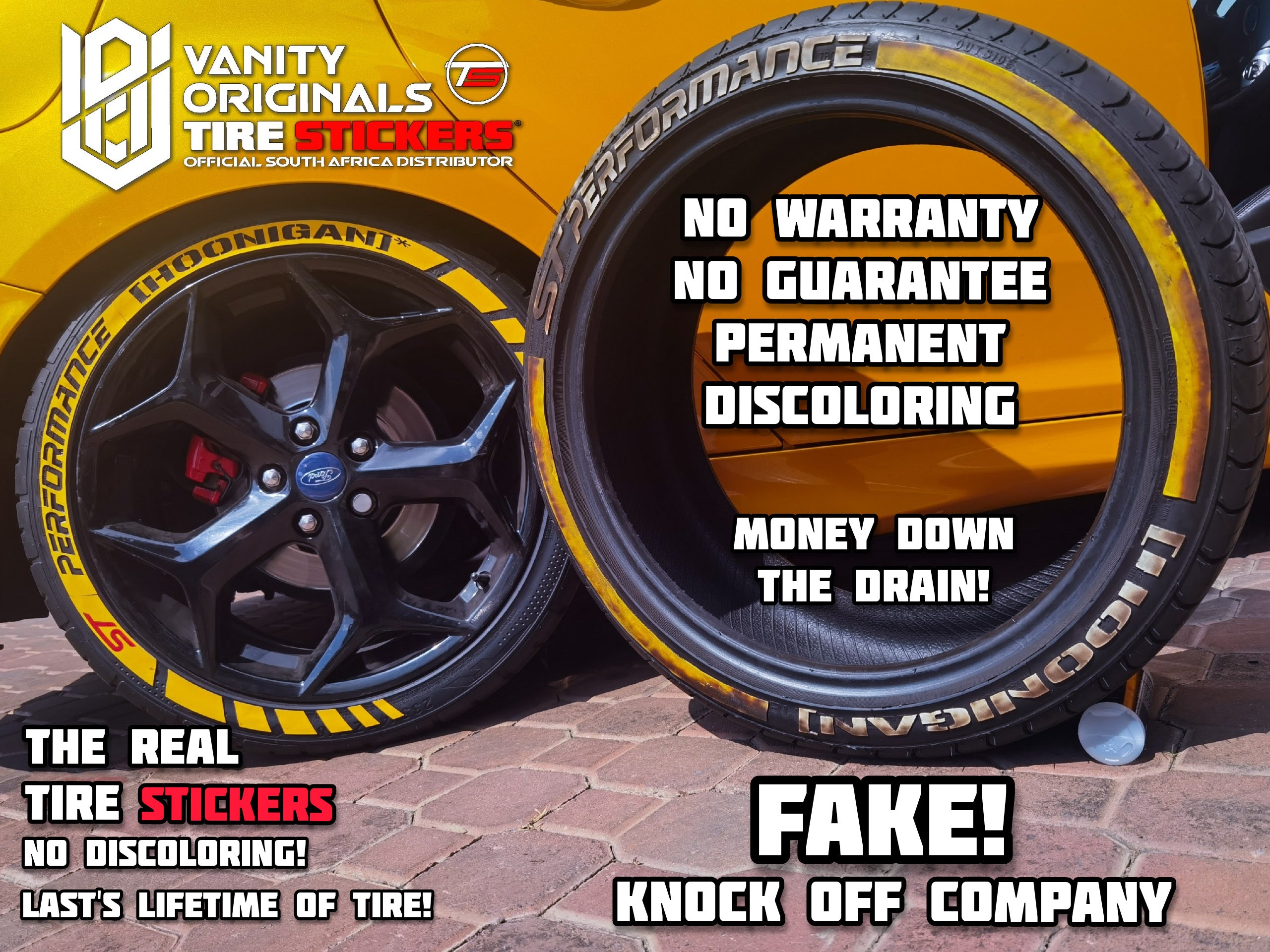 real vs fake tire stickers