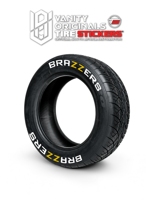 Brazzers Tyre Lettering Kit