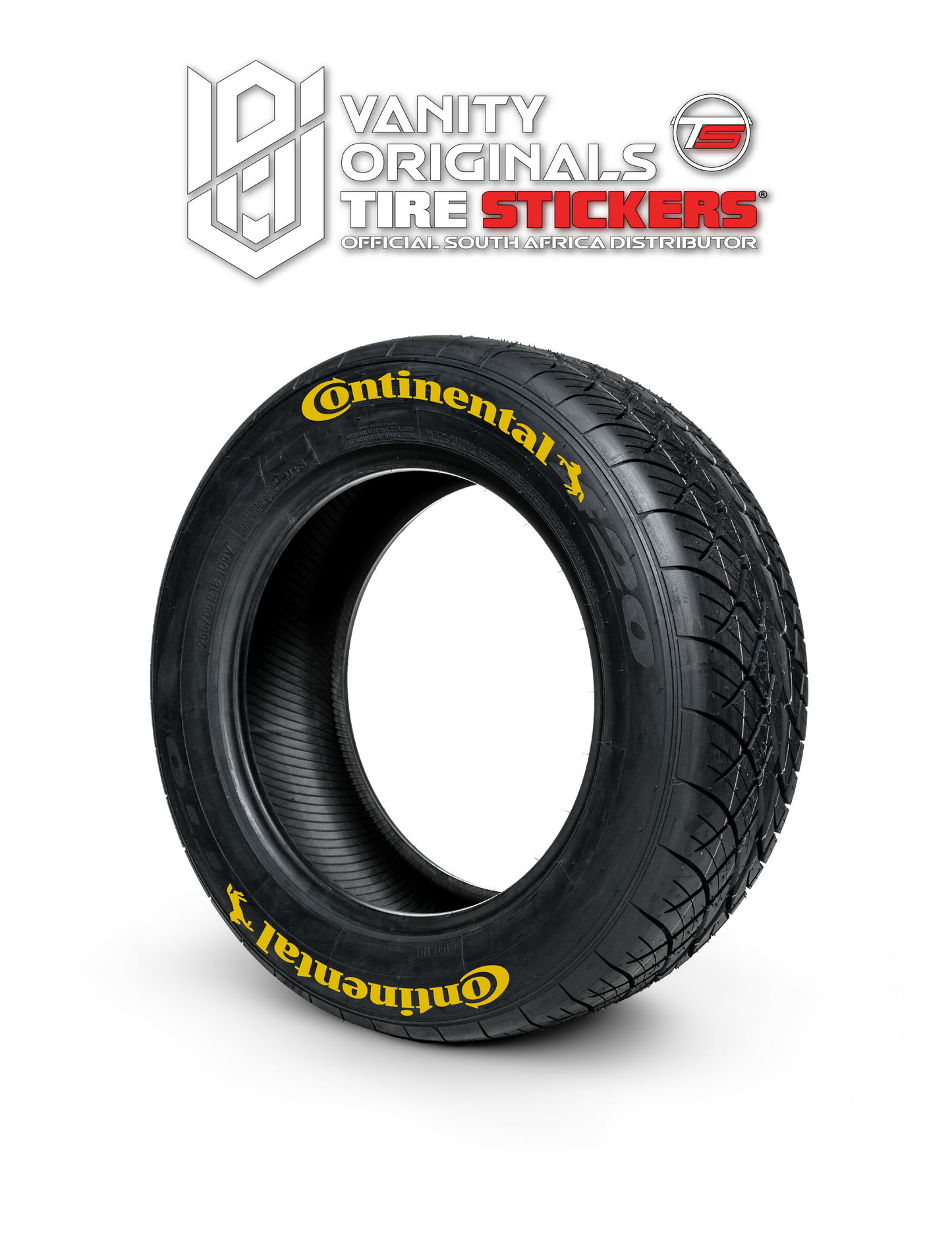 Continental ( 8x Rubber Decals, Adhesive & Instructions Included )