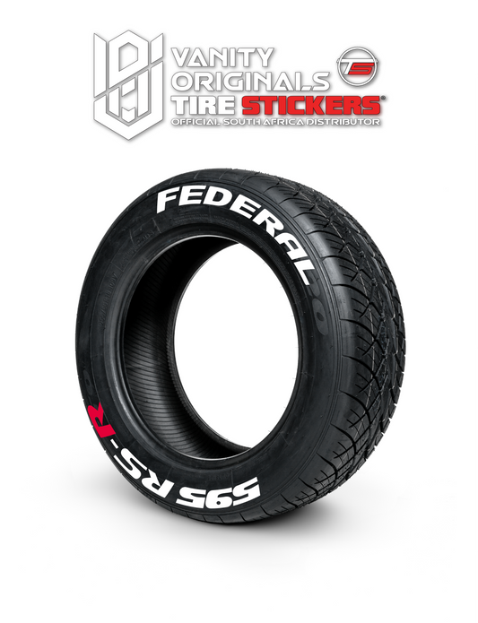 Federal 595 RS-R Tire Stickers