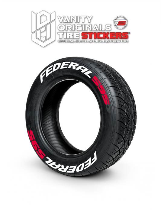 Federal 595 Tire Stickers