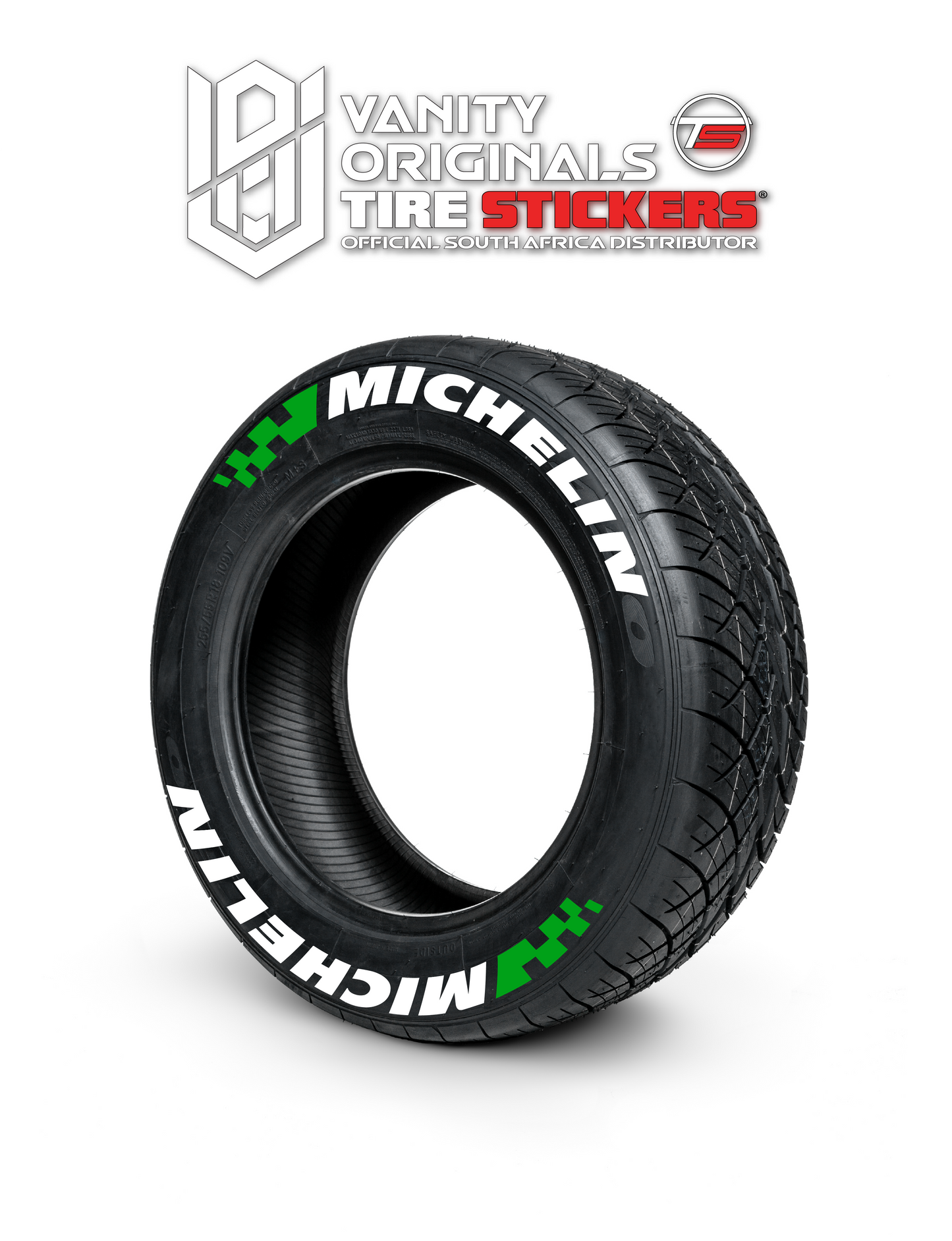 Michelin Flag Tire Stickers