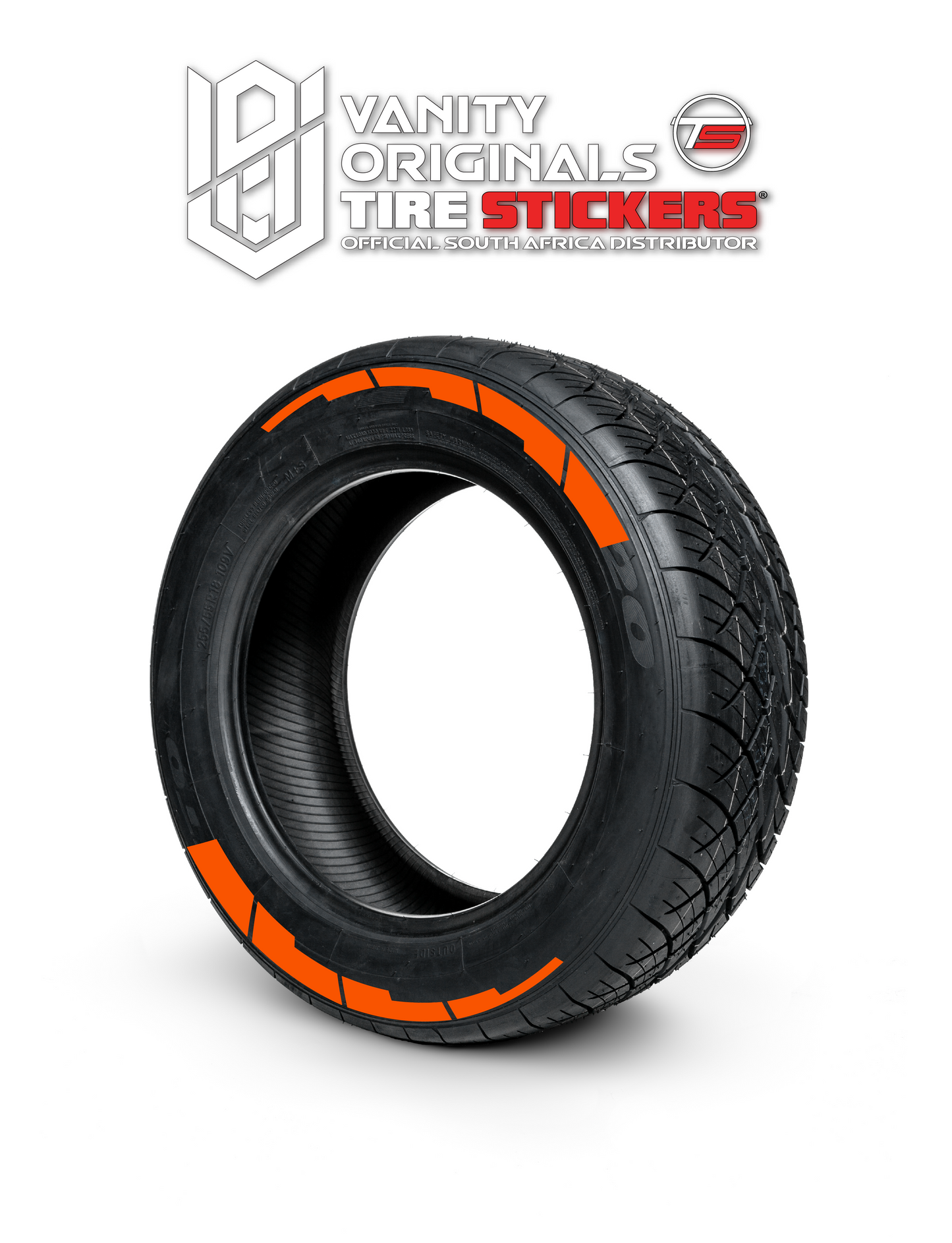 Stripes Dash Tire Stickers