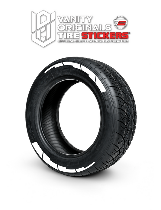 Stripes Dash Tire Stickers