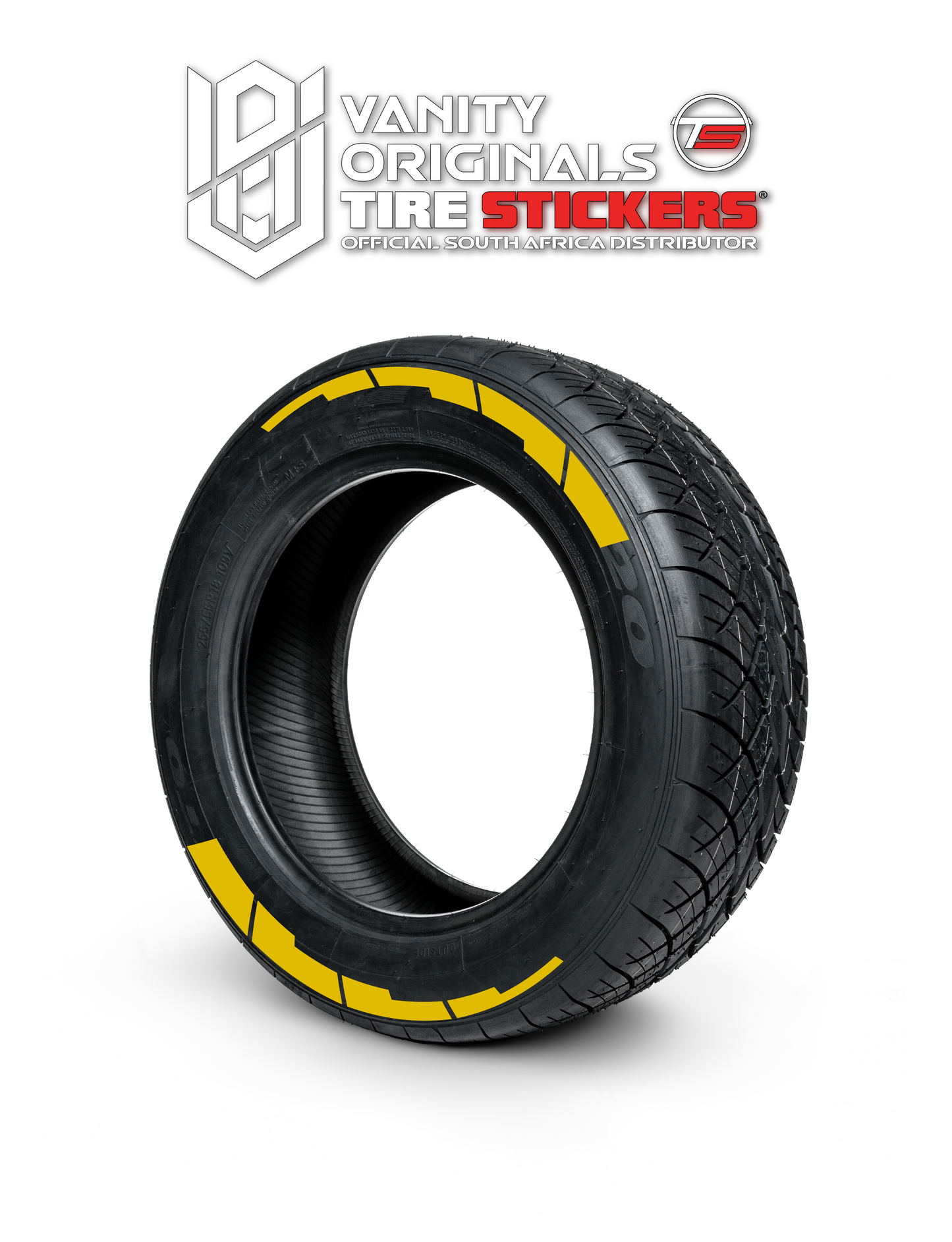 Stripes Dash Tire Stickers