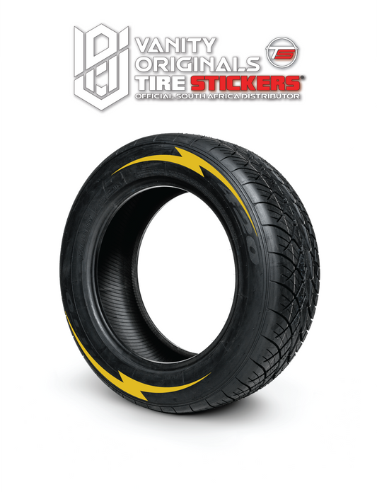 Stripes Lightning Tire Stickers