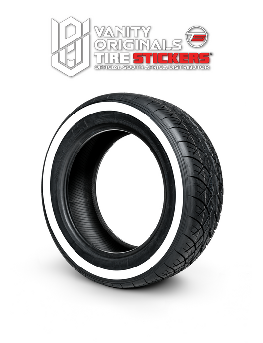 White Wall Tire Stickers