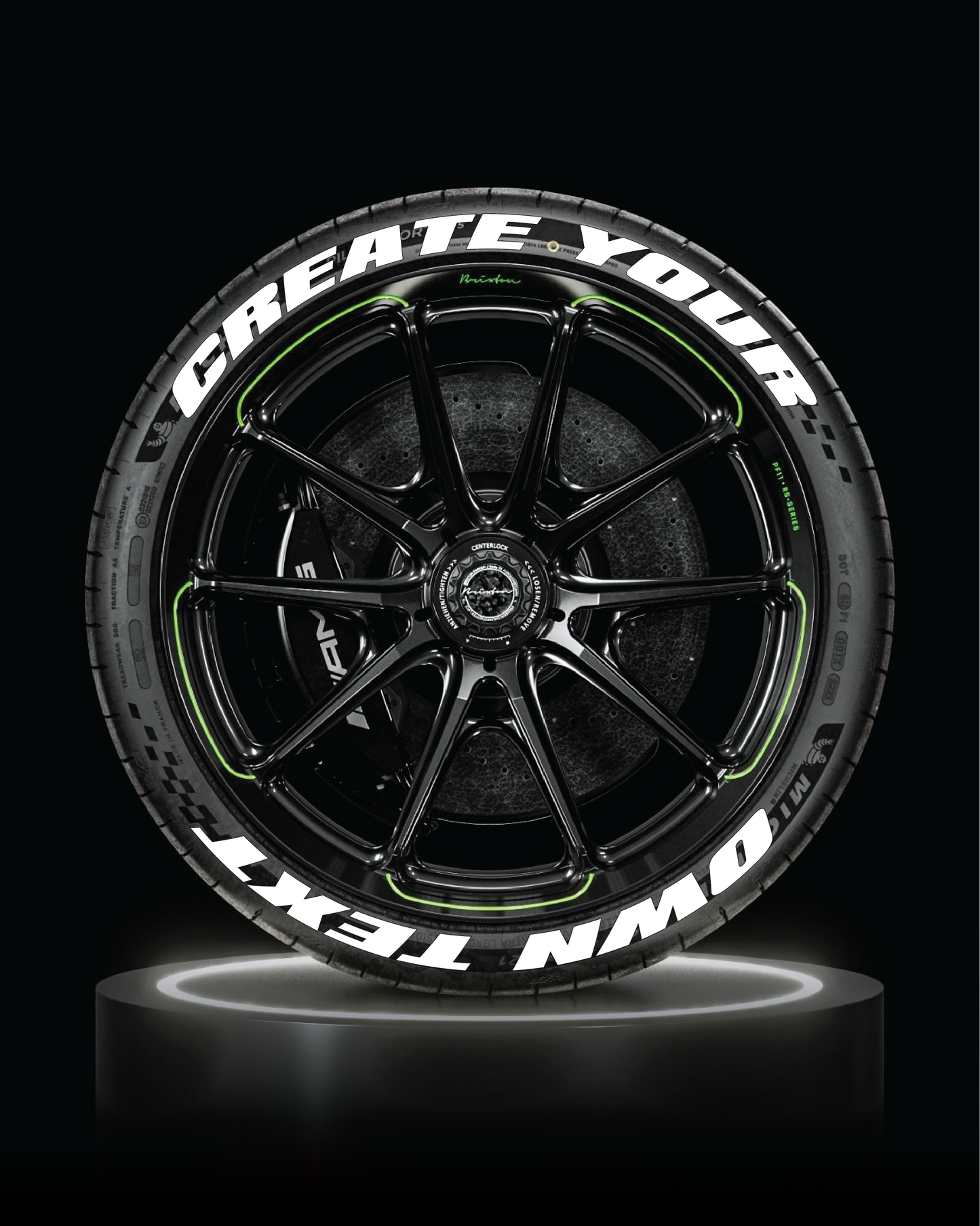 Custom Tyre Lettering Tire Stickers SA