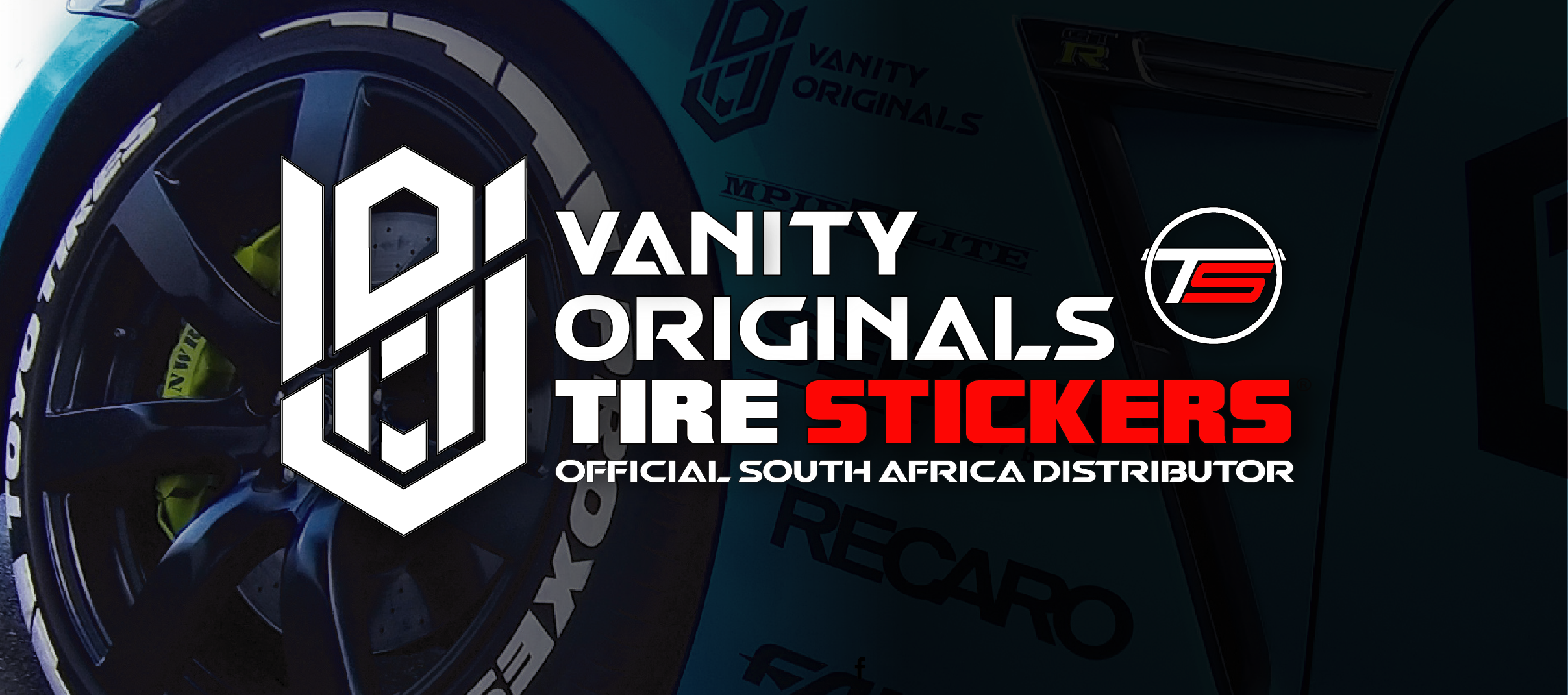 Vanity Originals Tire Stickers Banner