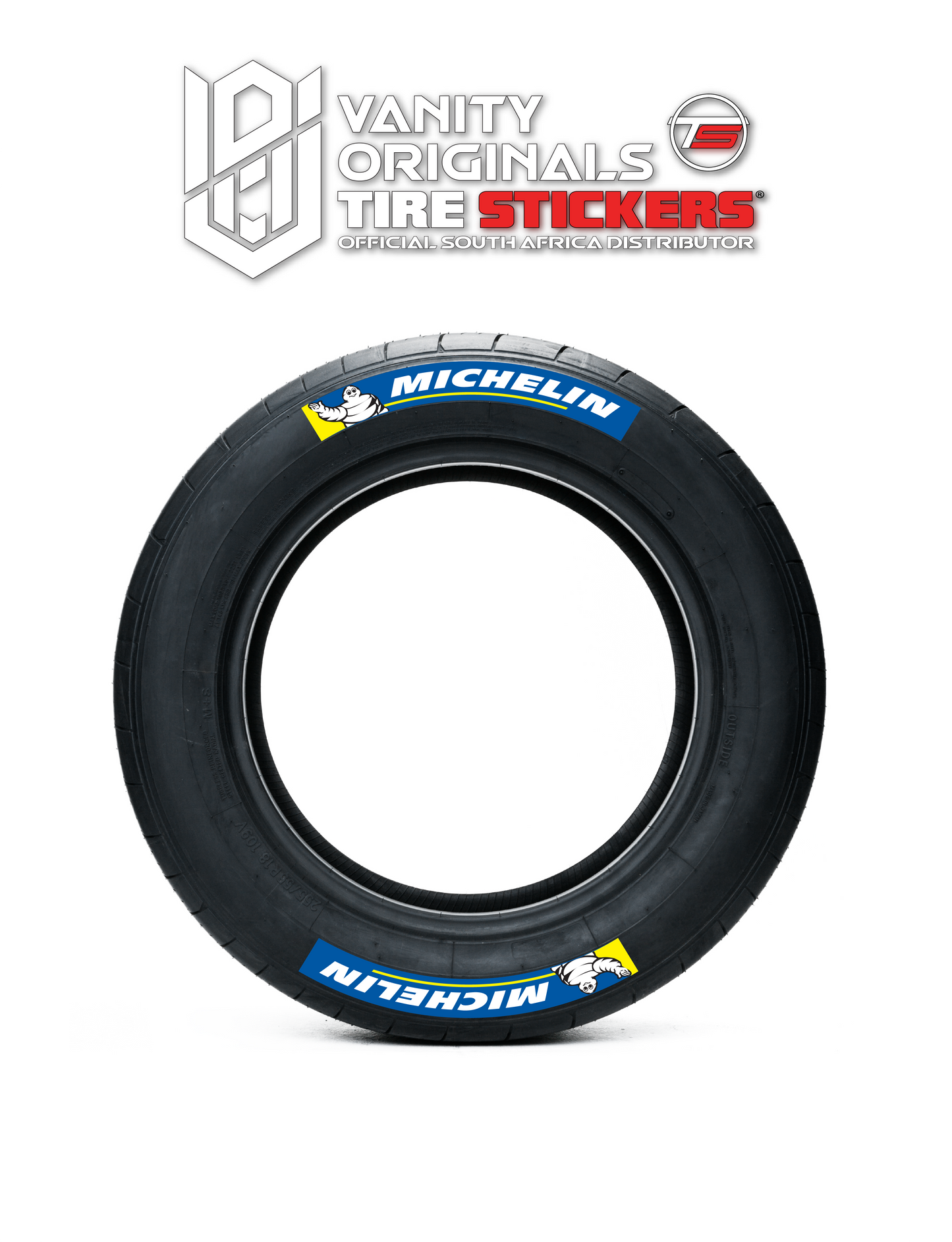 Michelin Layer ( 8x Rubber Decals, Adhesive & Instructions Included )