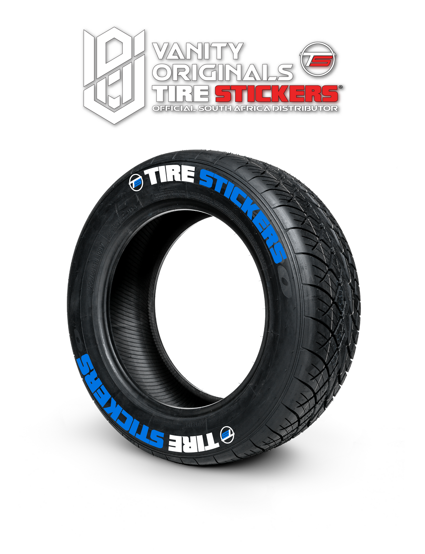 Tire Stickers ( 8x Rubber Decals, Adhesive & Instructions Included )